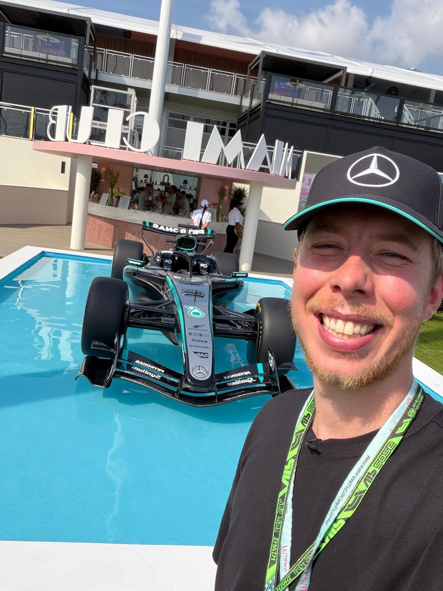 Calfreezy x Meta AI and Mercedes at the Miami Grand Prix