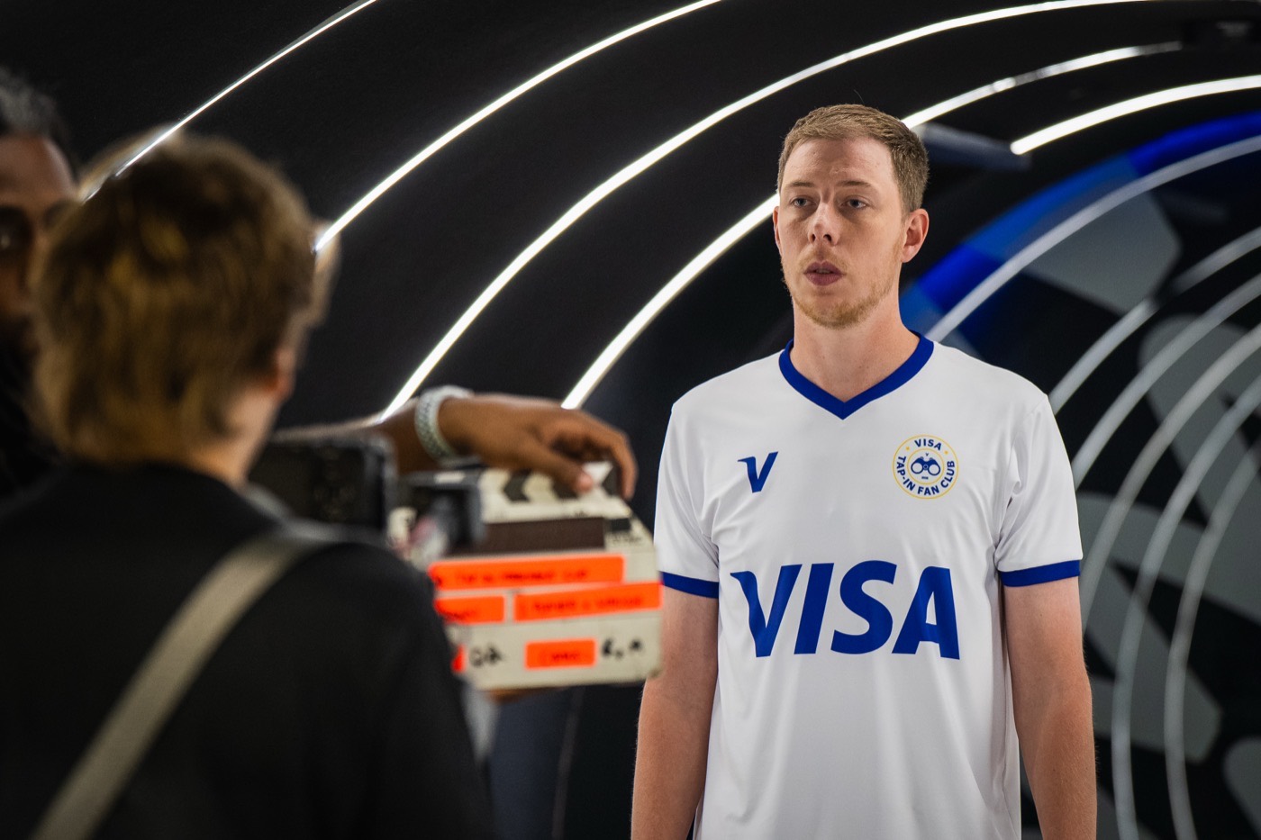 Behind the scenes on Cal's Visa campaign shoot